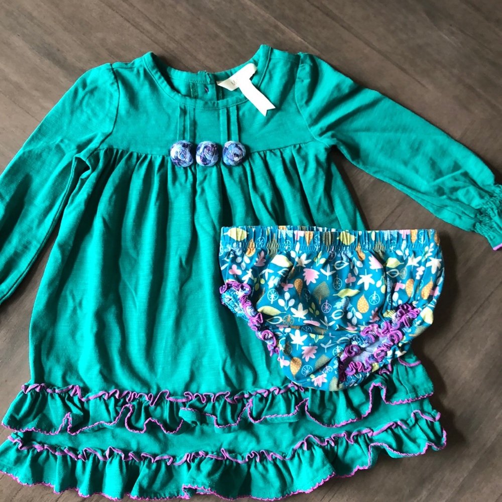 Long sleeve Matilda Jane baby dress